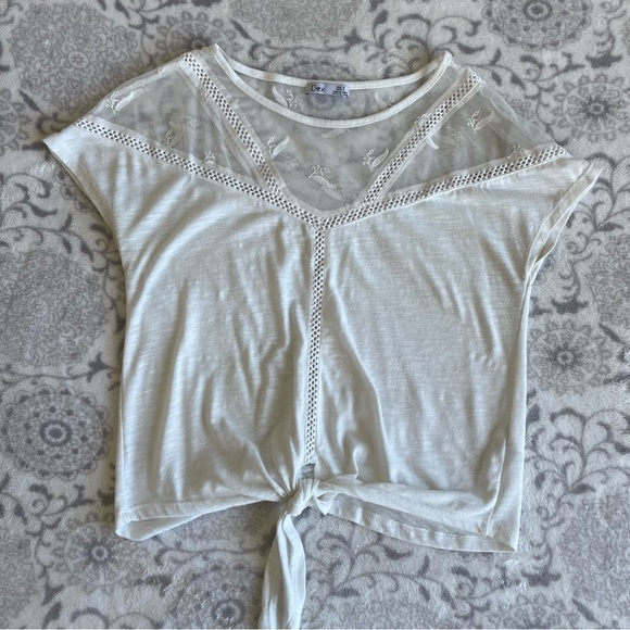 Dex Tops - Dex short sleeve top blouse small